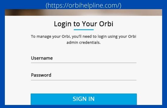 Orbi Login