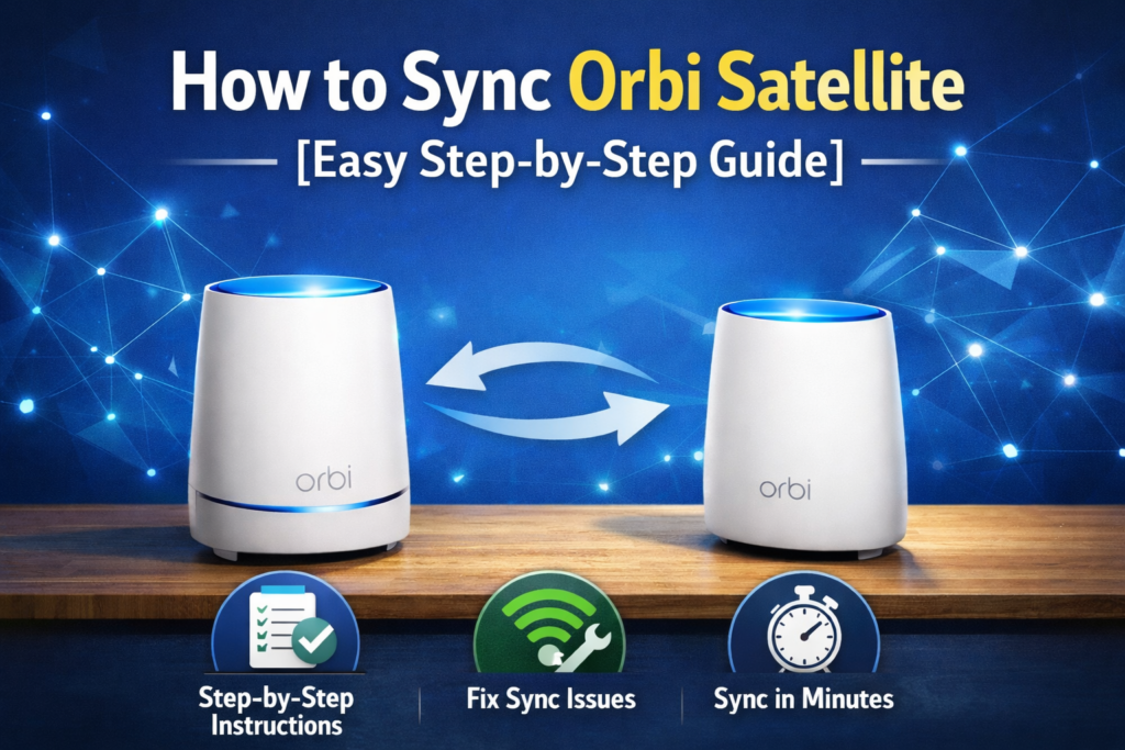 How to Sync Orbi Satellite